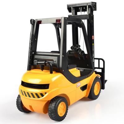 China Programming & demonstration; Lights 1:8 kids rc toys electric plastic forklift simulated remote control truck for sale