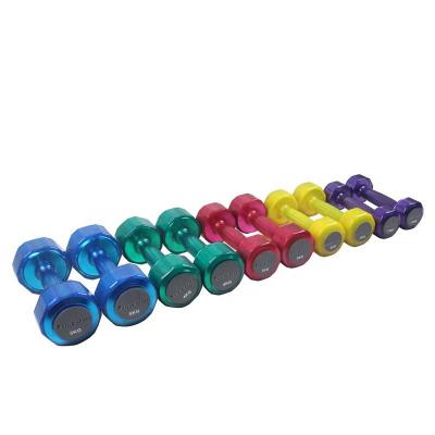 China Adjustable Cheap Female Home Fitness Hex Color Dip High Quality Yoga Hand Weights Dumbbells for sale