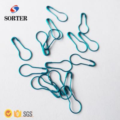 China Durable And Convenient Turquoise Lake Blue Bulbshaped Safety Pins 22mm Length for sale