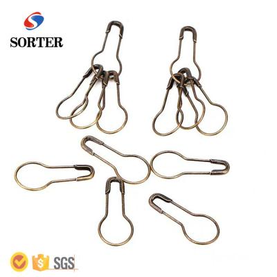 China Durable and Convenient DIY 1000pcs Calabash Safety Pins Pear Gourd Shape Tags Fastener Craft (Anti-Brass) for sale