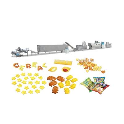 China Sweet Snacks Breakfast Cereal Oatmeal Extruder Rice Flakes Making Extruder for sale