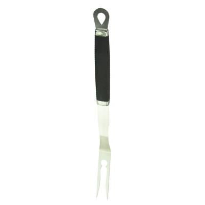 China Garden Roasting Fork Camping TPR Handle Outdoor Easy Clean BBQ Meat Drinking Forks for sale