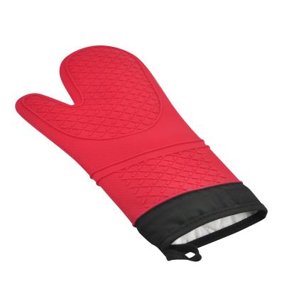 China Minimalist Colorful Anti-Slip Silicone Oven Mitts Heat Resistant Mittens Oven Mitts Available Kitchen for sale