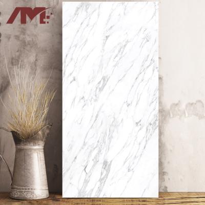 China Modern Non Slip 750x1500mm Polished Large Slab White Marble Tile for sale