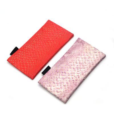 China PU Sunglasses Bag Pocket Sunglasses Case Pouch PU Leather Women's Sunglasses Bag for sale