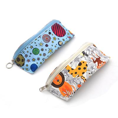 China Cloth Cloth Glass Case Eyeglass Cases Kids Zippered Zip Around Glass Case for sale