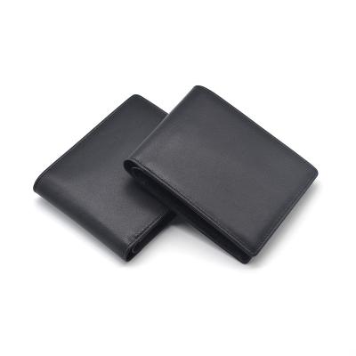 China Genuine Leather Anti Theft Mens Wallets Custom Logo Clip Wallets For Men for sale