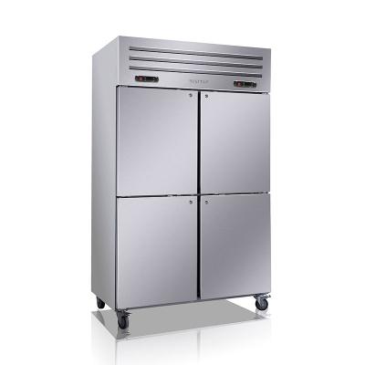 China Dual-temperature commercial air-cooled refrigerators and single-temperature hot sale fridge stainless steel freezers for hotel restaurant for sale