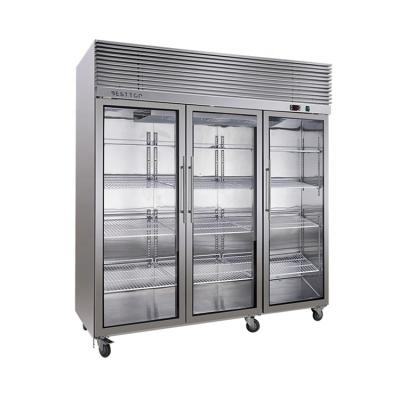 China New Type Display Single-temperature Hotel Restaurant Deep Freezer Commercial Freezer Stainless Steel Design Fridge for sale