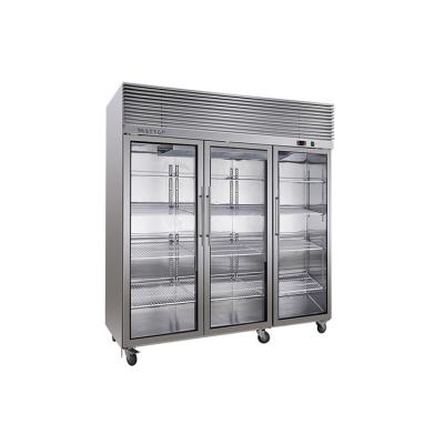 China Single-temperature Good Prices Commercial Industrial Upright Stainless Steel Refrigerator for sale