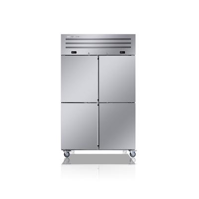 China Hot Sale 4 Single-Temperature Commercial Door Freezer Vertical Freezer Range in Freezer Refrigeration Equipment for sale