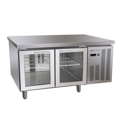 China Single-temperature commercial glass under counter fridge for hotel restaurant commercial stainless steel under counter fridge for sale