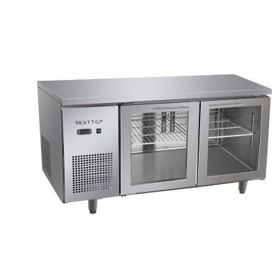 China Sanyo Single-temperature Standing Glass Door 2 Chest Freezer Movable Freezer Display Commercial for sale