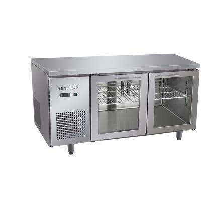 China Solar Powered Single-Temperature Upright Freezers For Home Use Freezer With Glass Double Door for sale