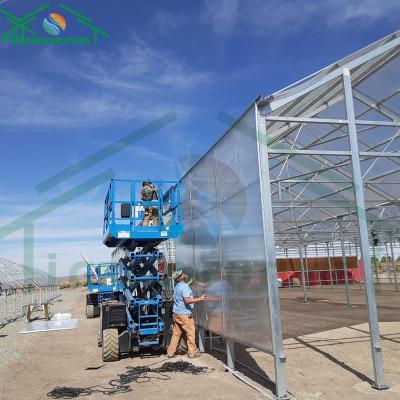 China Plant Growth Plastic Sheet Multi-Span Greenhouse Light Deprivation Film Blackout Greenhouse for sale