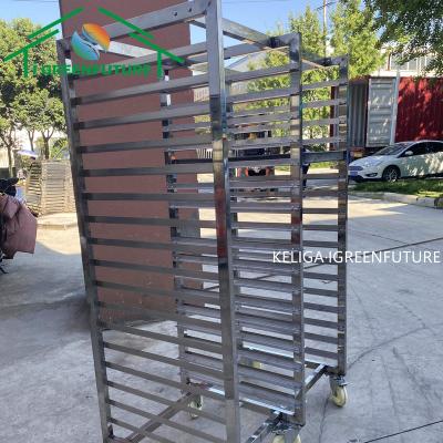 China Greenhouse Growing Seedling Mobile Drying Racks And Drying Carts for sale