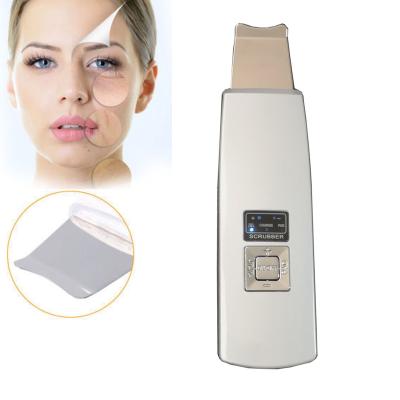 China Portable Ultrasonic Care Massage Skin Peeling Beauty Machine Professional DEEP CLEANSING Ion Skin Scrubber for sale