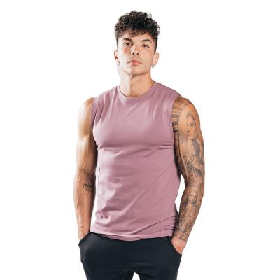 China Wholesale custom gym bodybuilding muscle sports logo singlets tank top anti-shrink smooth running men's fitness tops for sale