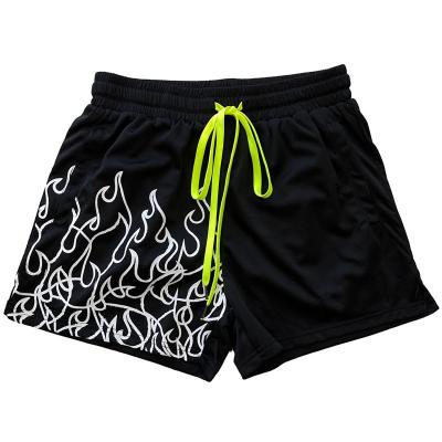 China Anti-Wrinkle 2022 Summer Mens Mesh Sports Fitness Gear Running Dry Breathable Shorts for sale