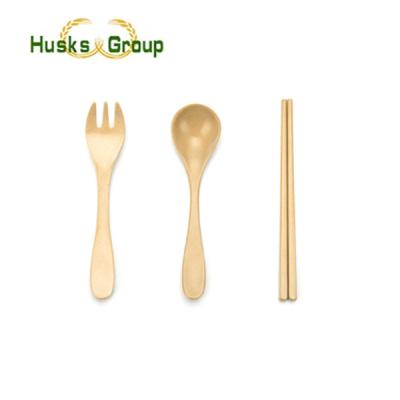 China Sustainable Reusable Cutlery Utensil Chopsticks Spoon Set for sale