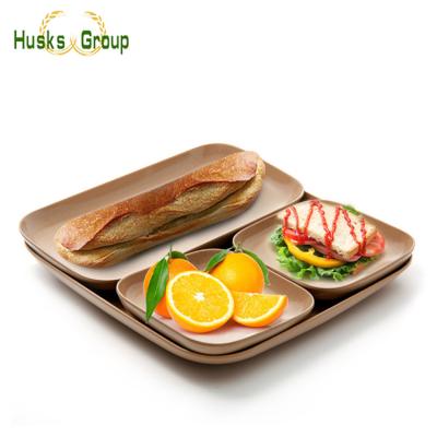 China Eco - Friendly Bamboo Dishes Sustainable Round Dinner Dishes Kitchen Food Storage Dish Bamboo Dish for sale