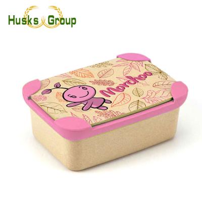 China Freshness Preservation OEM Or ODM Eco - Friendly Rice Husks Fiber Take Away Bento Lunch Box for sale