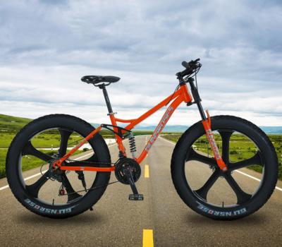 China Fast Delivery Aluminum Alloy Fat Fat Bike 4.0 Tire Mountain Bike 24 26 27.58 29 Inch Snow Bike for sale