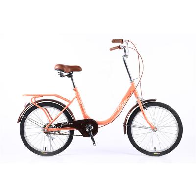 China Chinese Factory Steel 20 Inch Single Speed ​​Front Wheel Brake Ladies City Bike Bicycle for sale