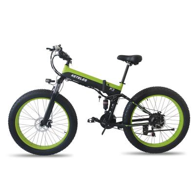 China New 26 Inch Aluminum Alloy Folding Electric Bike 48V Lithium Battery Assist Folding Electric Bike for sale