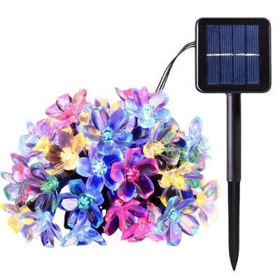 China Theme Park Beautiful Cherry Blossom String Lights Solar Wholesale Outdoor/Indoor Waterproof LED Lights for Yard, Festival Celebration for sale