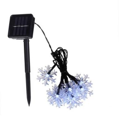 China Wholesale Theme Park Beautiful Solar Snowflakes String Lights Outdoor Waterproof LED Tree Wall Lights for Yard, Festival Light for sale