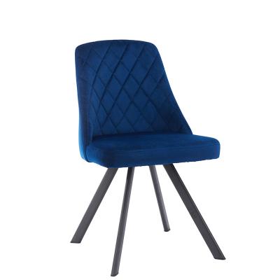 China Goysun Comfortable Custom Blue Modern Velvet Fabric Chair Restaurant Dining Chair for sale