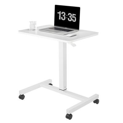 China Goysun Adjustable Height Supply Height Pneumatic Single Leg Desk Position Desk With Lockable Wheels for sale