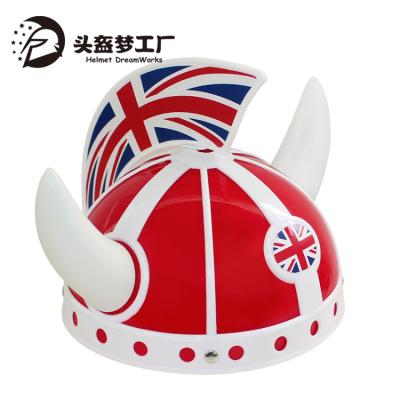 China Plastic Character Football Soccer Fan Hat Helmet Party Hat For Kids for sale