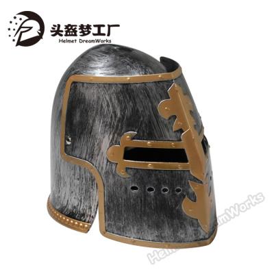 China Disassembly Fiestas Guirca Men's Medieval Pewter Antiqued Helmet Knight for sale