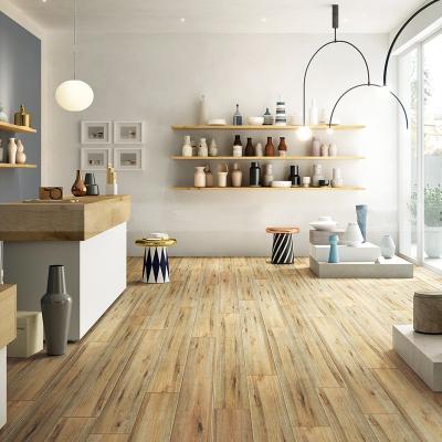 China Rustic Wooden Tiles 1000x200mm Texture Floor Tiles Wood For Outdoor Floor Tile for sale