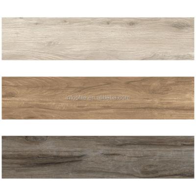 China Rustic Tiles 200x900mm Porcelain Quality Rectified Wooden Edge Design Floor Tiles for sale