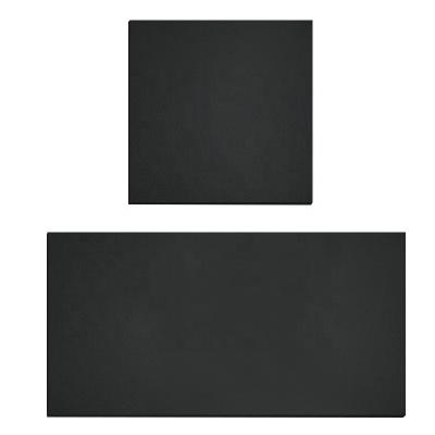 China Modern 600x600mm / 600x1200mm Pure Black Flat Particles Full Body Porcelain Tile for sale