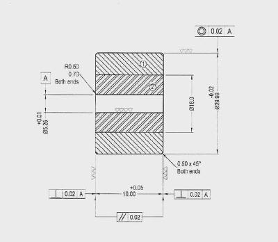 China Durable middile die for front sleeve M6 912 ft for sale