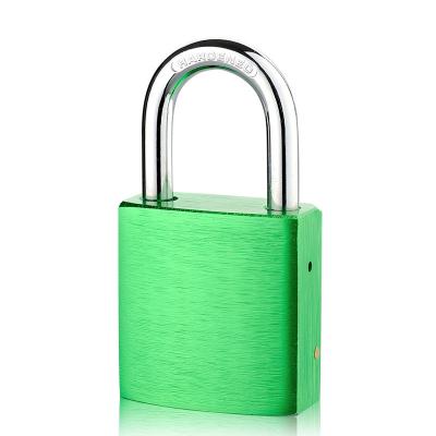 China Best Retail Padlock Durable Top Retail Colored Short Shackle Padlock Hign-End Safety 50mm Aluminum Padlock for sale