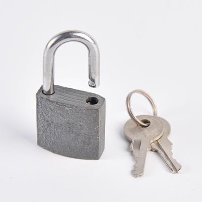 China Best service padlock durable good quality iron hardened gray side iron ipening padlock for sale