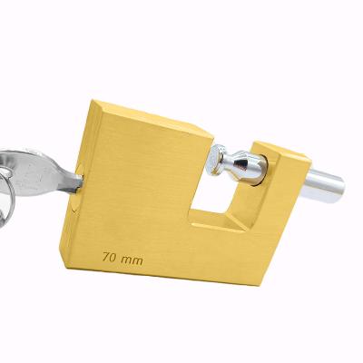 China New Arrival Durable Rectangular Security Padlock Workmanship 70mm Lock And High Quality Thin Anti-cutting Padlock for sale