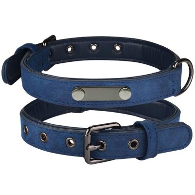 China China Viable Supplier Pu Pet Collar Adjustable Leather Dog Collar For Medium And Large Dogs for sale