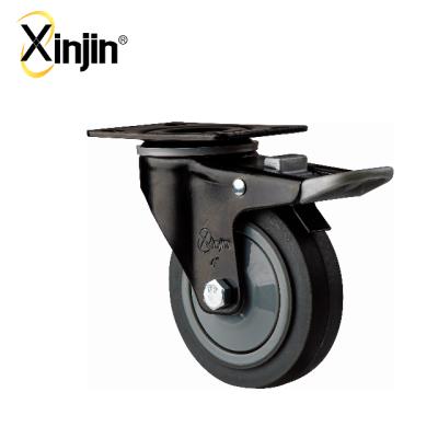 China PIVOT Xinjin Factory Supply 3 Inch TPR Direct Swivel Caster / Casters Wheel With Plastic Center for sale