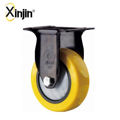 China 3inch Rigid Medium Duty Solid Wheelchair Caster Wheel PVC/Rubber Ball Bearing for sale