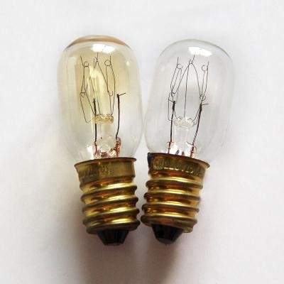 China Low price sale clear glass aluminum/brass/nickel steel T20 E12/E14/BA15D 10w oven refrigerated light bulbs for sale