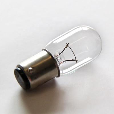 China Aluminum/Brass/Nickel Steel T20 12V 24V 36V Safety Voltage Indicator Light Bulb Clear Incandescent Bulbs for sale