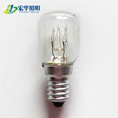 China Aluminum/Brass/Nickel T25 25W 120V E14 E17 General Decorative Light Incandescent Tubular Base Light Bulb for sale