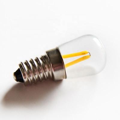 China T26 Clear Glass Cover ST26 110V E14 Clear Glass LED Filament Dimmable Light Bulb for sale