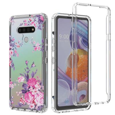 China Shockproof Colorful Clear Back Cover For LG Stylo 6 5 K22 K31 V60 Eco-Friendly Transparent Waterproof Shockproof Fashion TPU+PC Phone Cases for sale